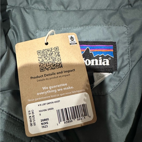 Patagonia Women’s Puffer Coat | Size Small | Blue/Teal | NWT - Picture 3 of 6